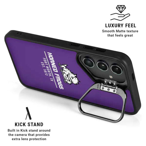 Texas Christian University Horned Frogs Fort Worth Galaxy S24 FE Kickstand Case